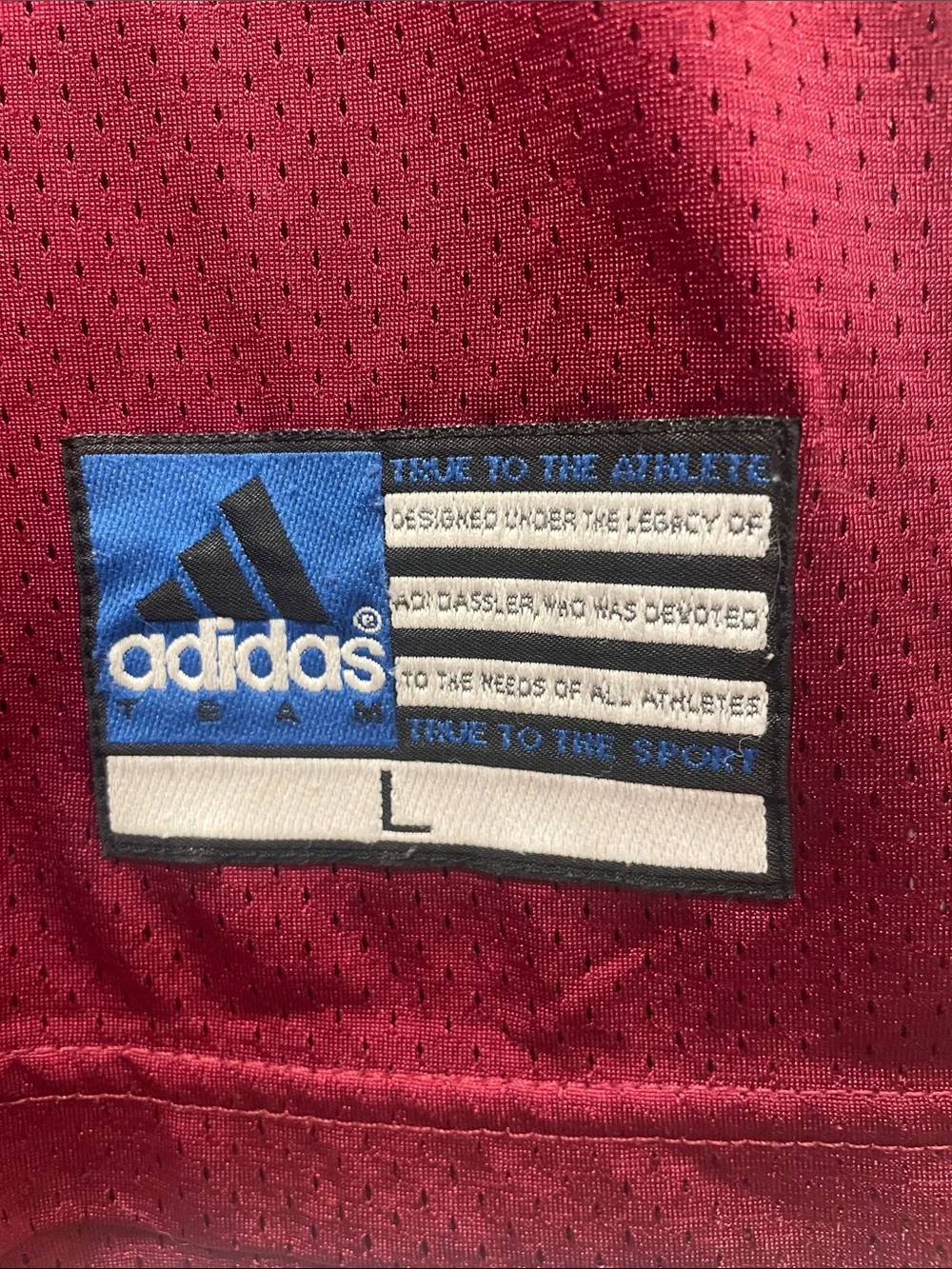 adidas Men's Maroon Football Jersey with White & Gold Accents #28 DARYL GREEN
